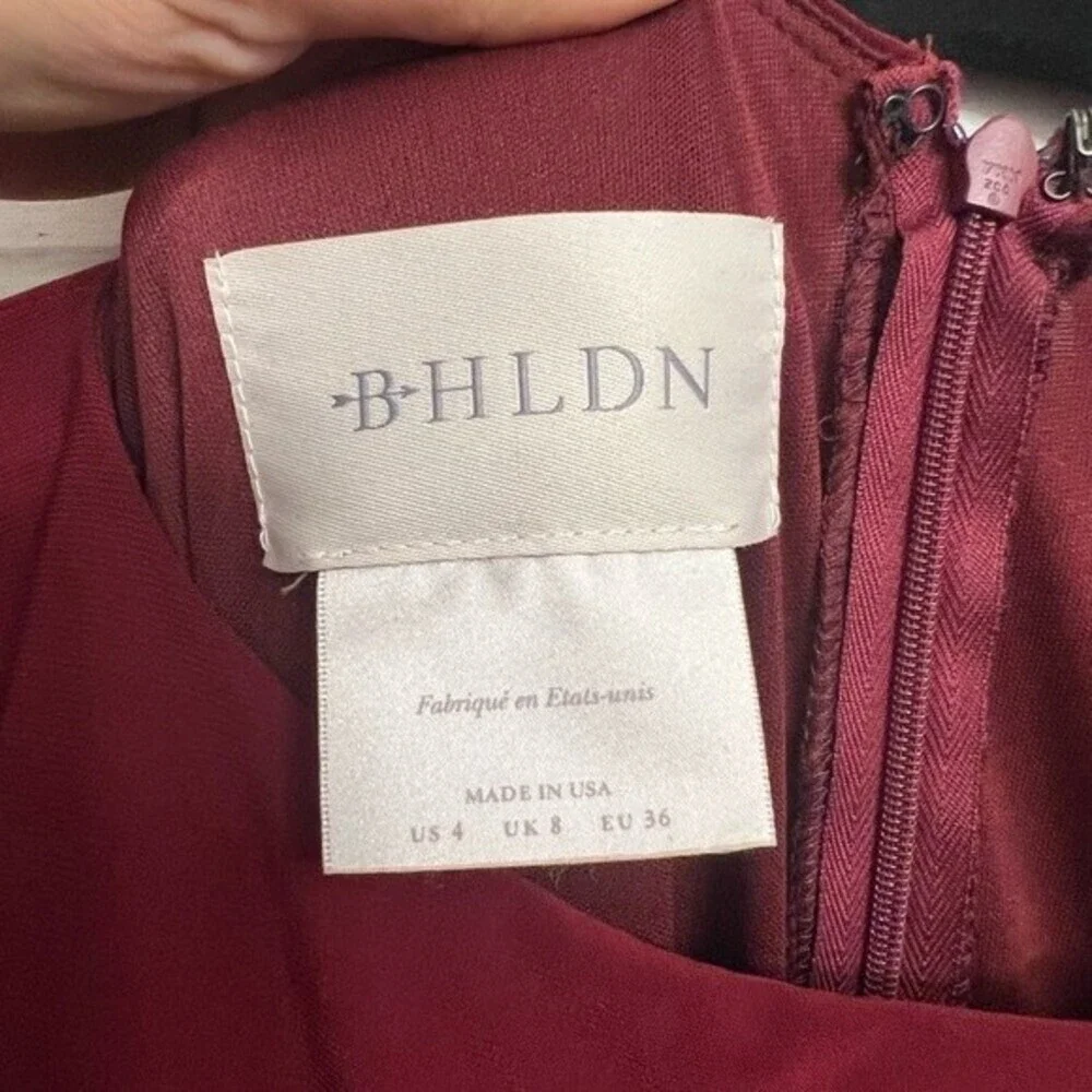 BHLDN Anthropologie Lena Flutter Sleeve bridesmaid wedding dress - Picture 9 of 9